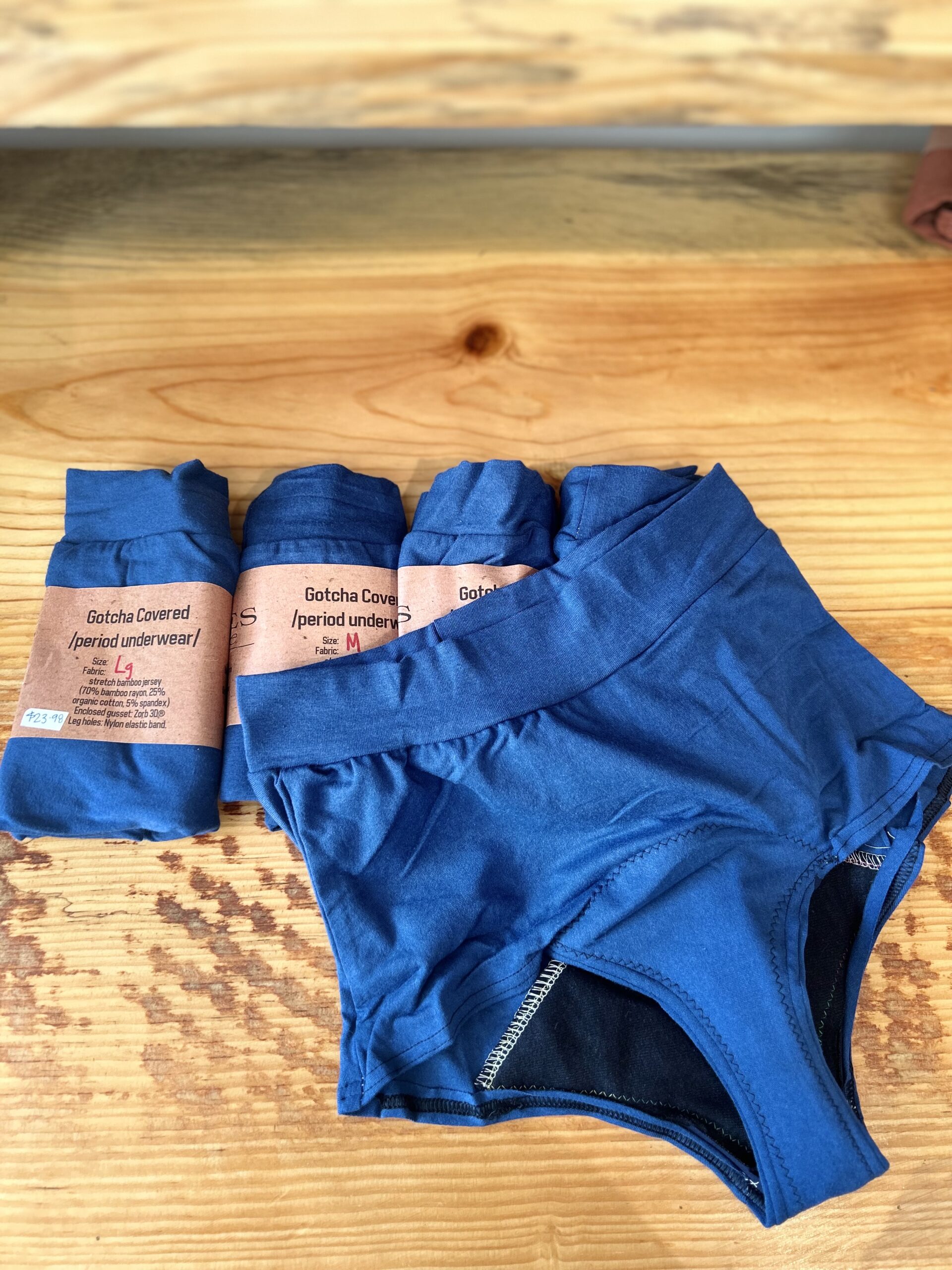 Gotcha Covered Period Underwear – Cobalt - Tendril Apothecary and